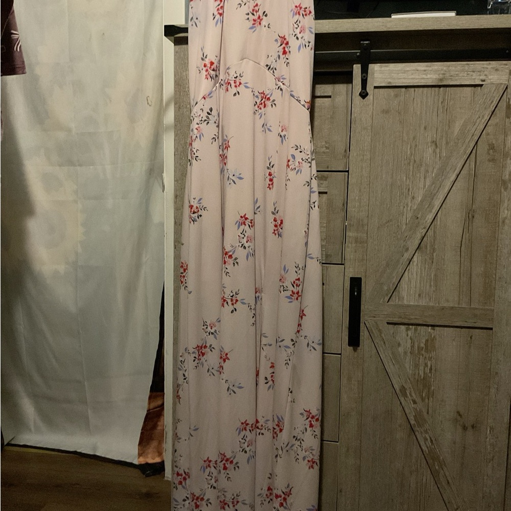 Candie's Pink and Red Floral Dress